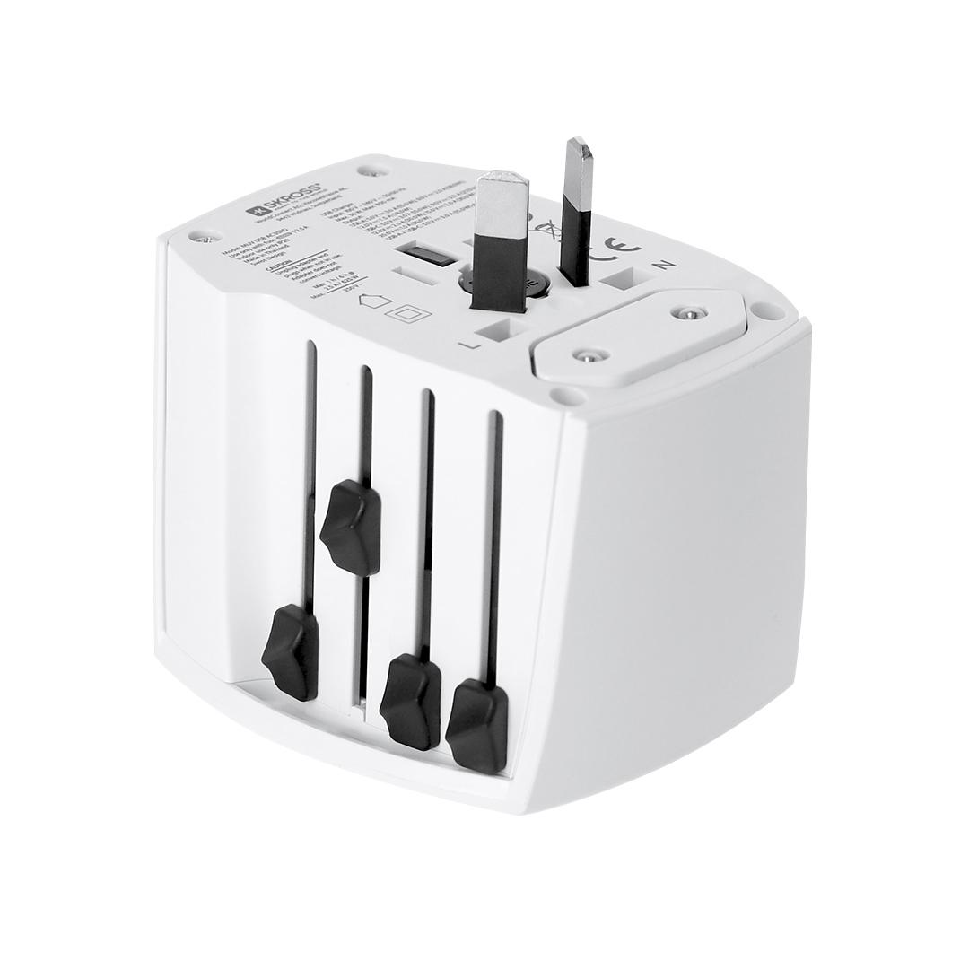 Adaptor universal de călătorie Skross MUV USB 30W PD alb