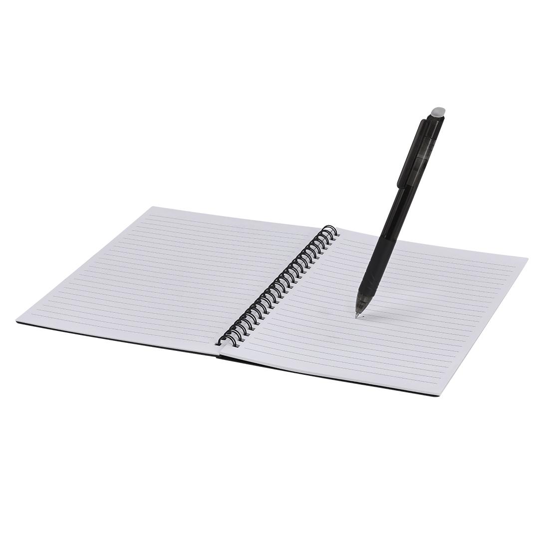 Caiet de notițe cu pagini reutilizabile Gratox negru