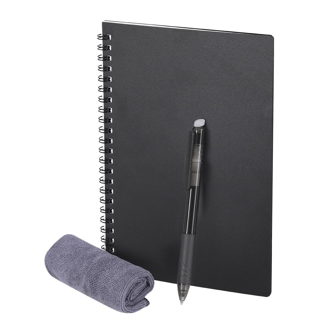 Caiet de notițe cu pagini reutilizabile Gratox negru