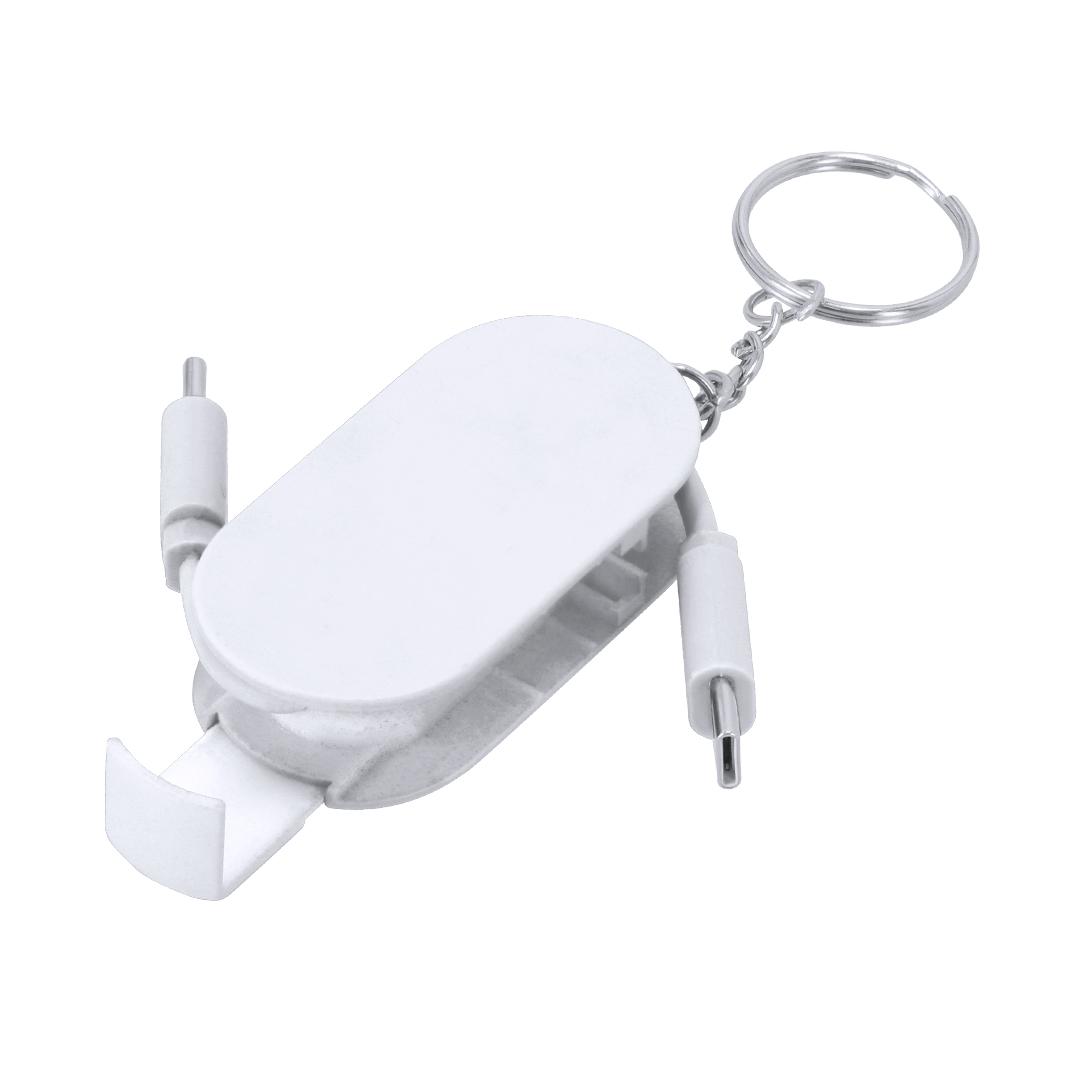 Cablu de încărcare multifuncțional Dintry alb