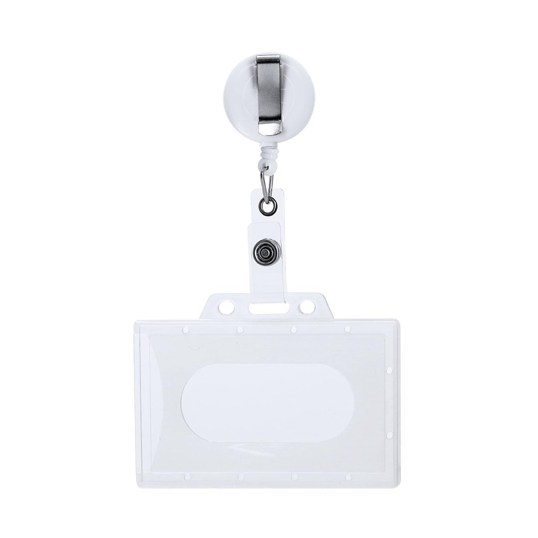 Lanyard cu suport de identificare Blaires alb
