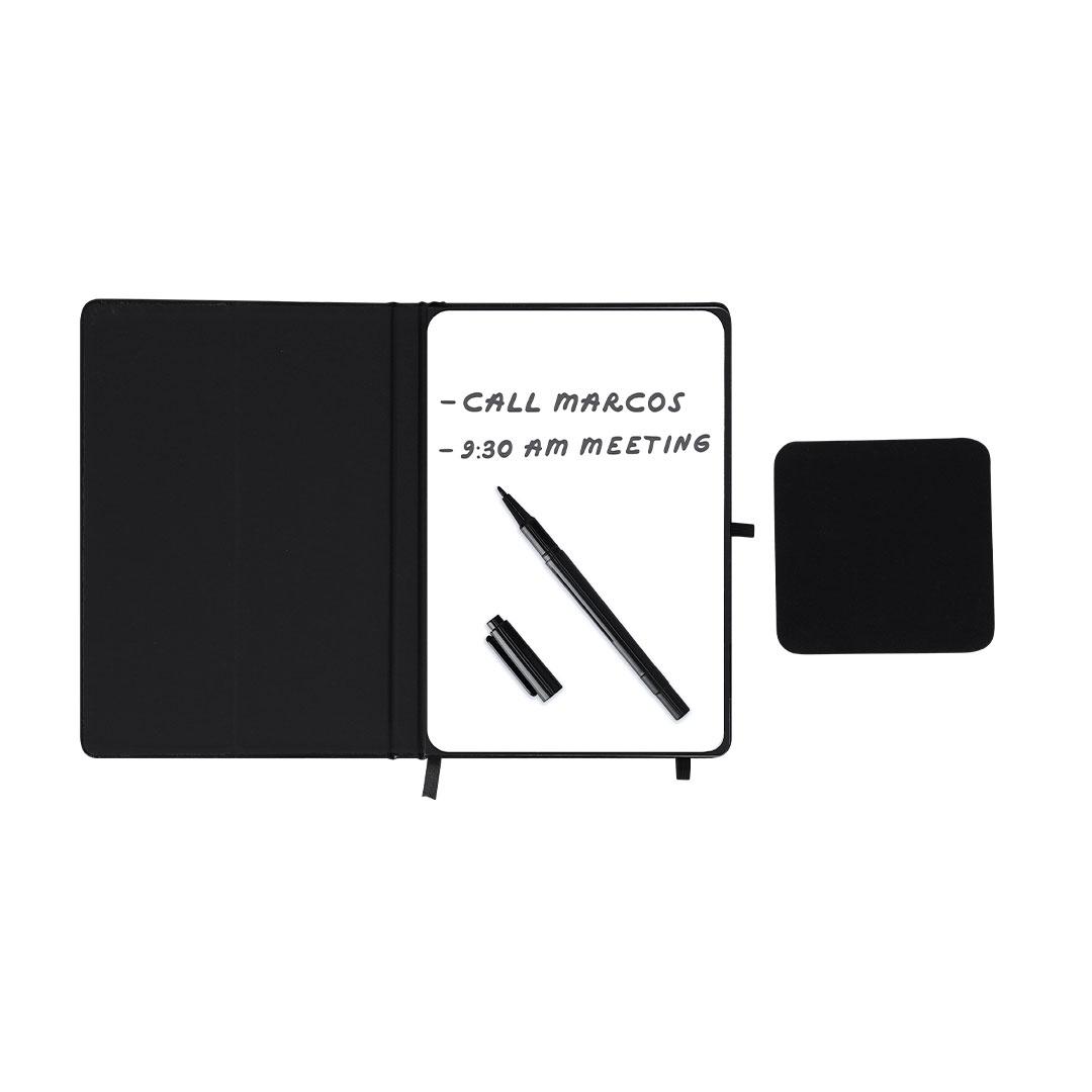 Agendă cu tablă albă Whiteboard Kudar negru