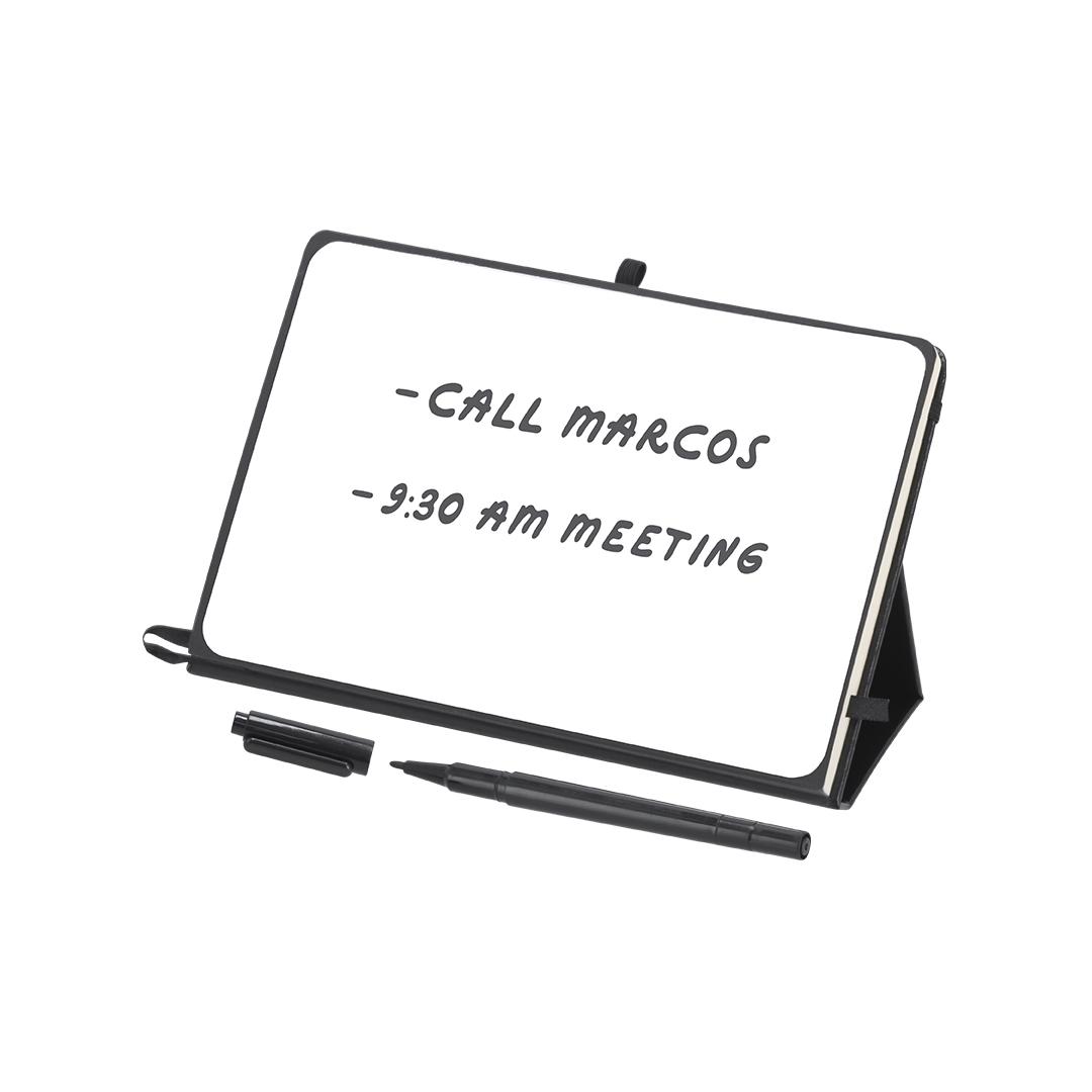Agendă cu tablă albă Whiteboard Kudar negru
