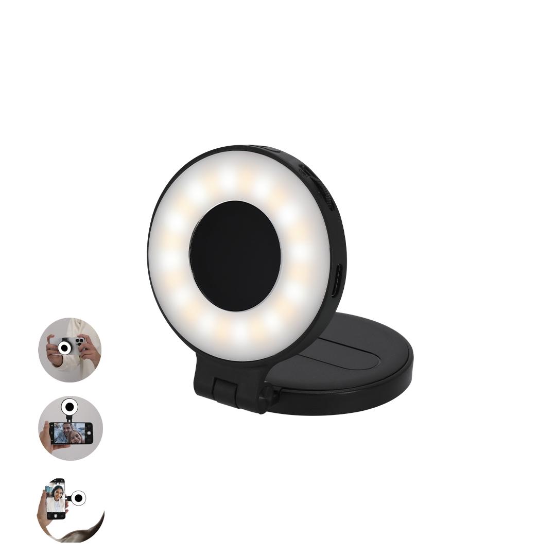 Inel luminos Ring Light Cenob negru