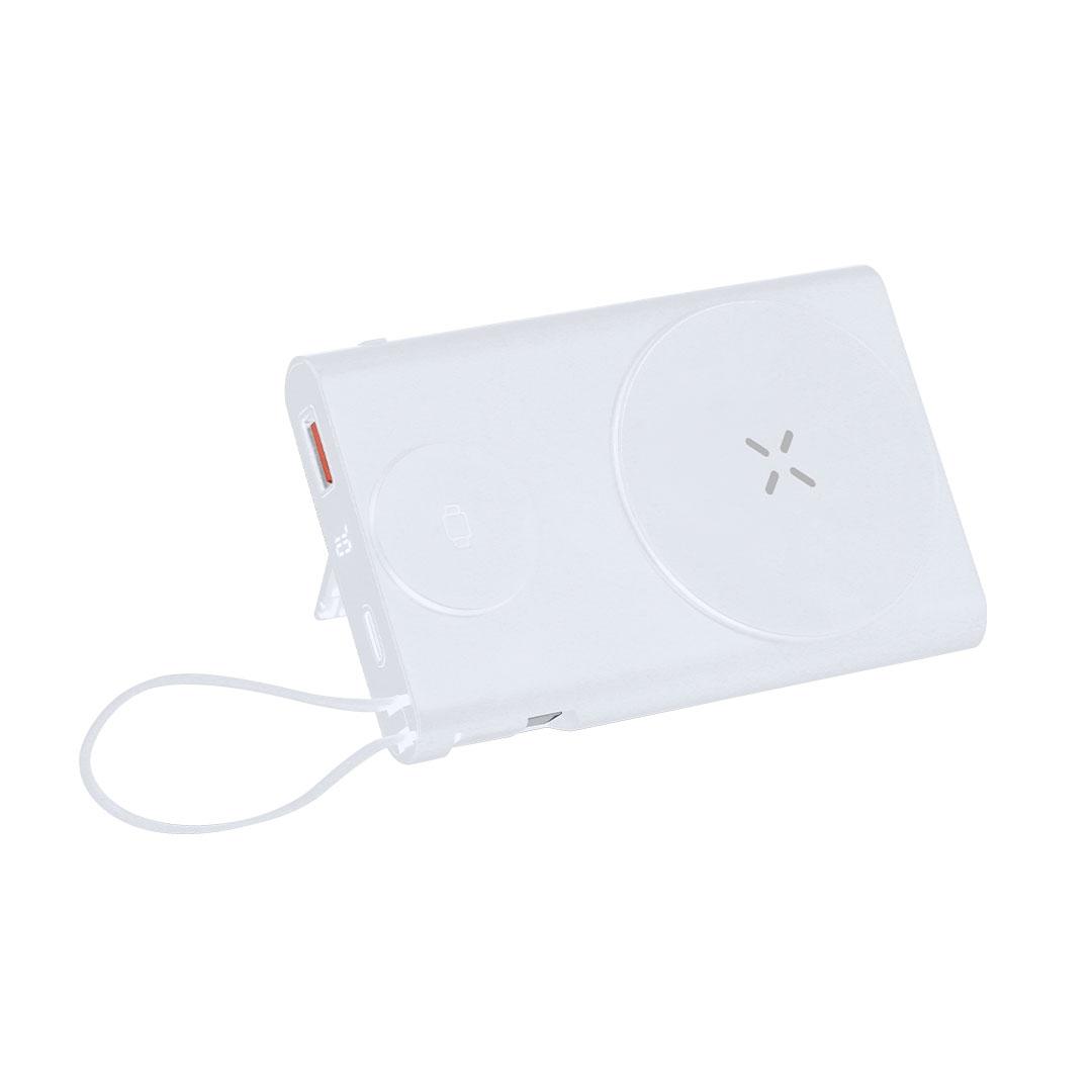 Baterie externă Power Bank Barian alb