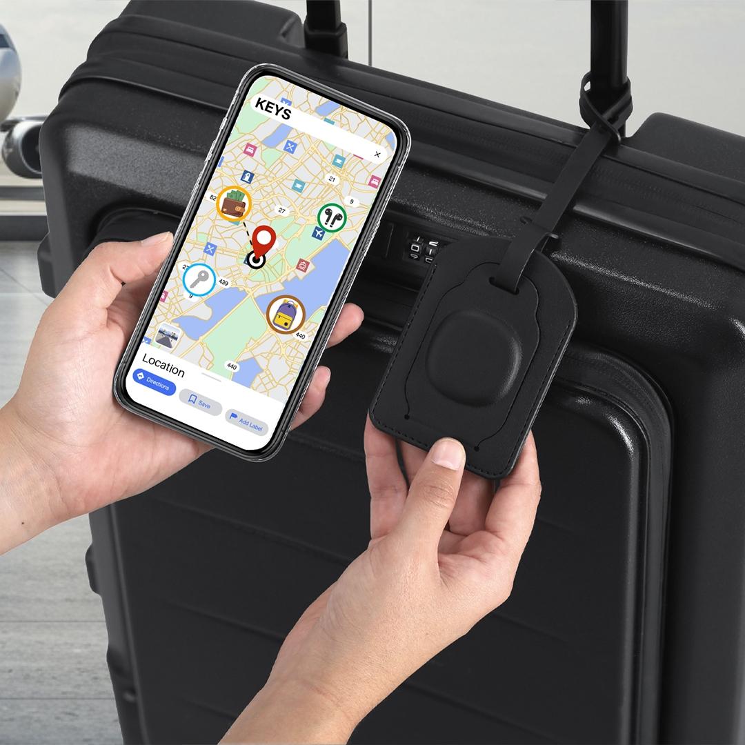 Etichetă bagaj cu tracker Laloc negru