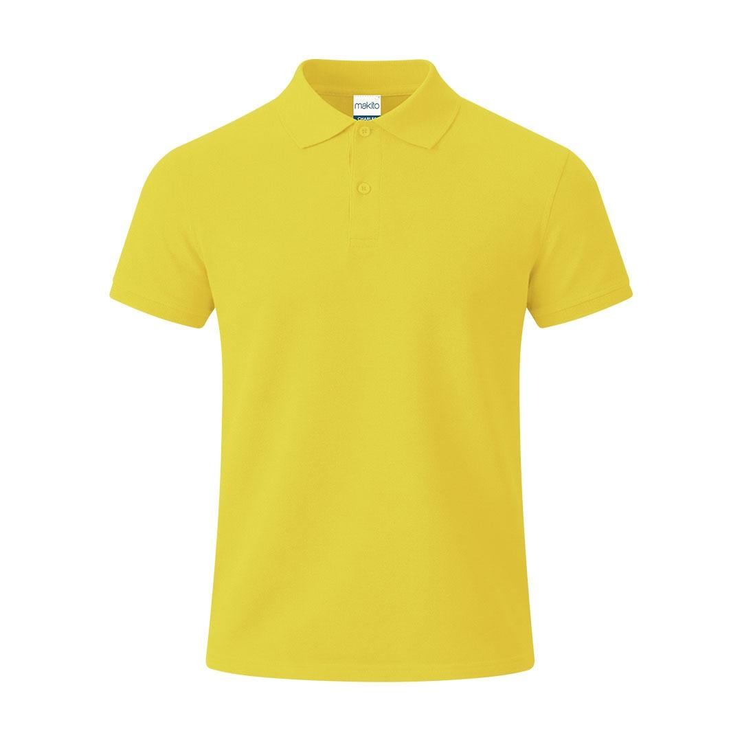 Tricou polo adulți Charles color galben XXL