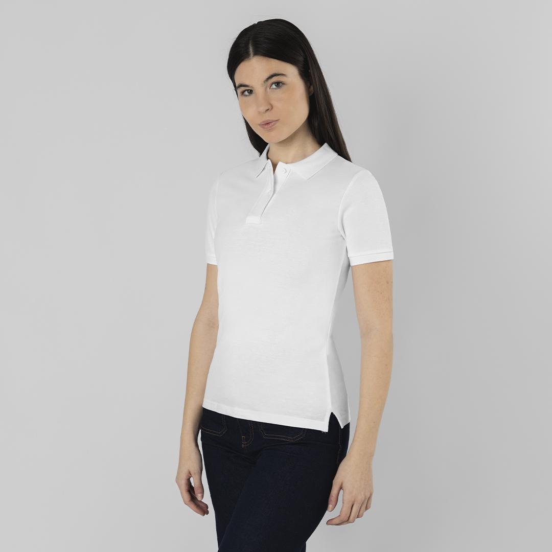 Tricou polo femei Charles alb alb S