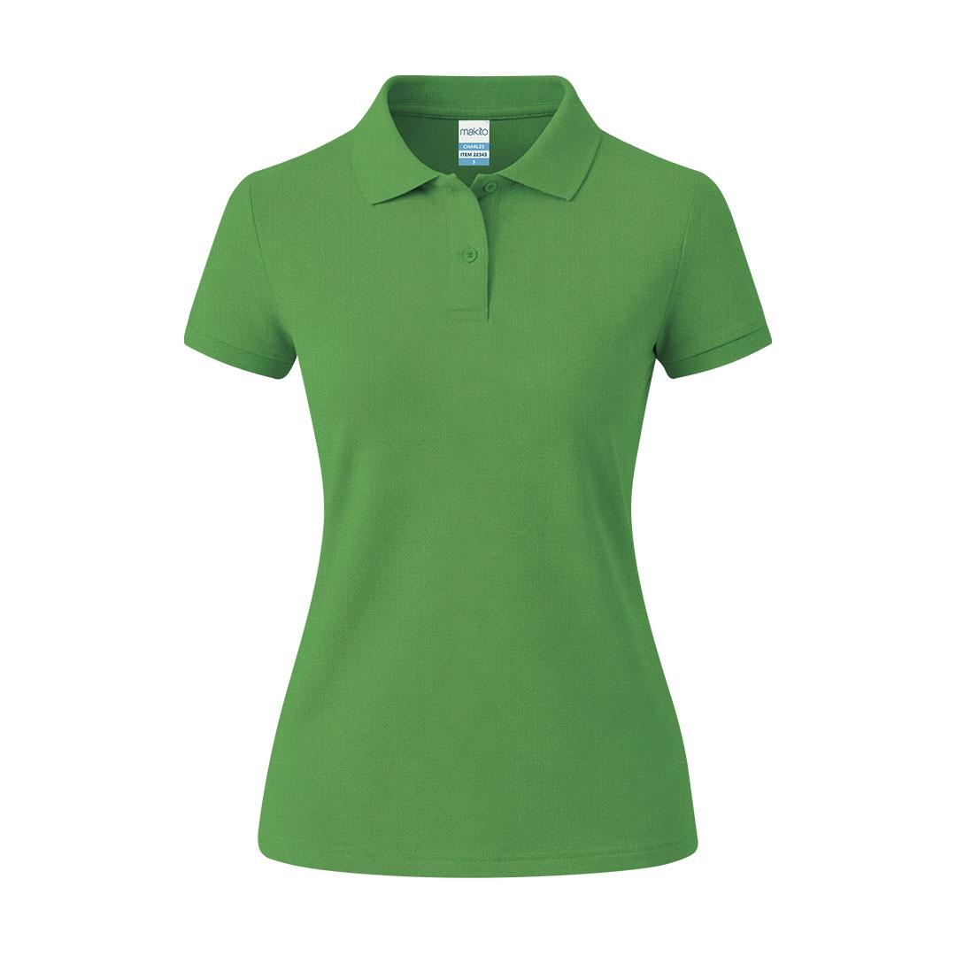Tricou polo femei Charles color verde S