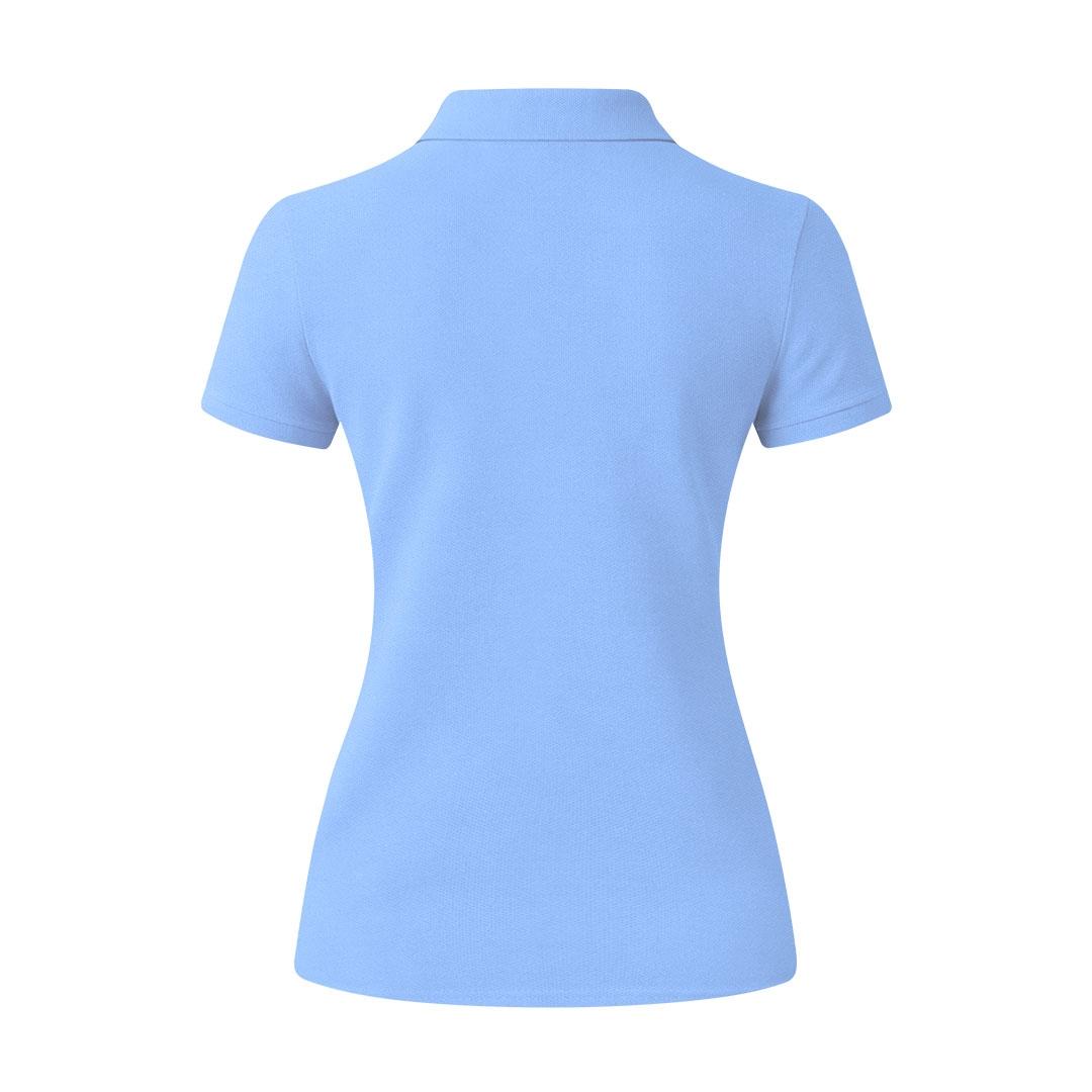 Tricou polo femei Charles color albastru deschis S