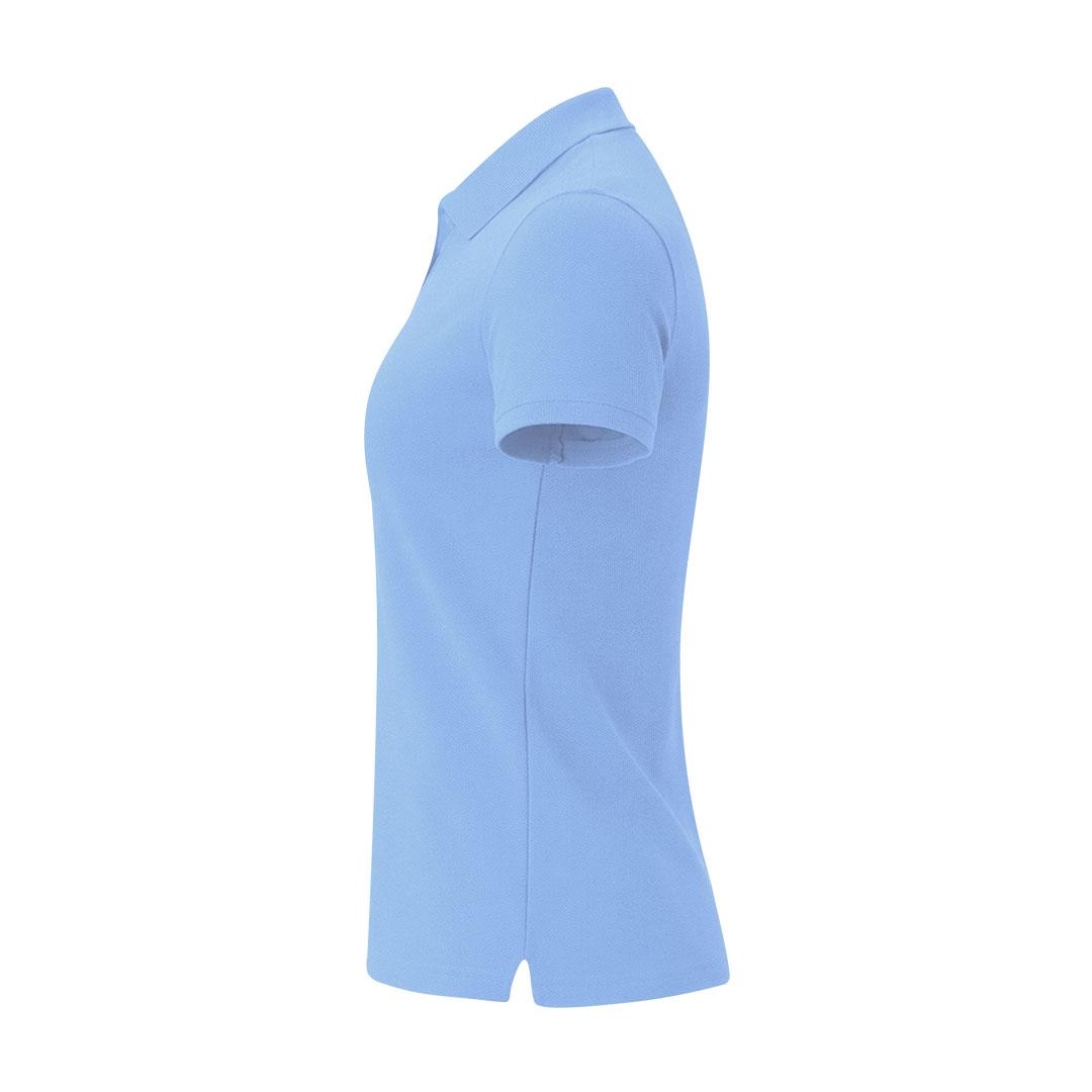 Tricou polo femei Charles color albastru deschis S