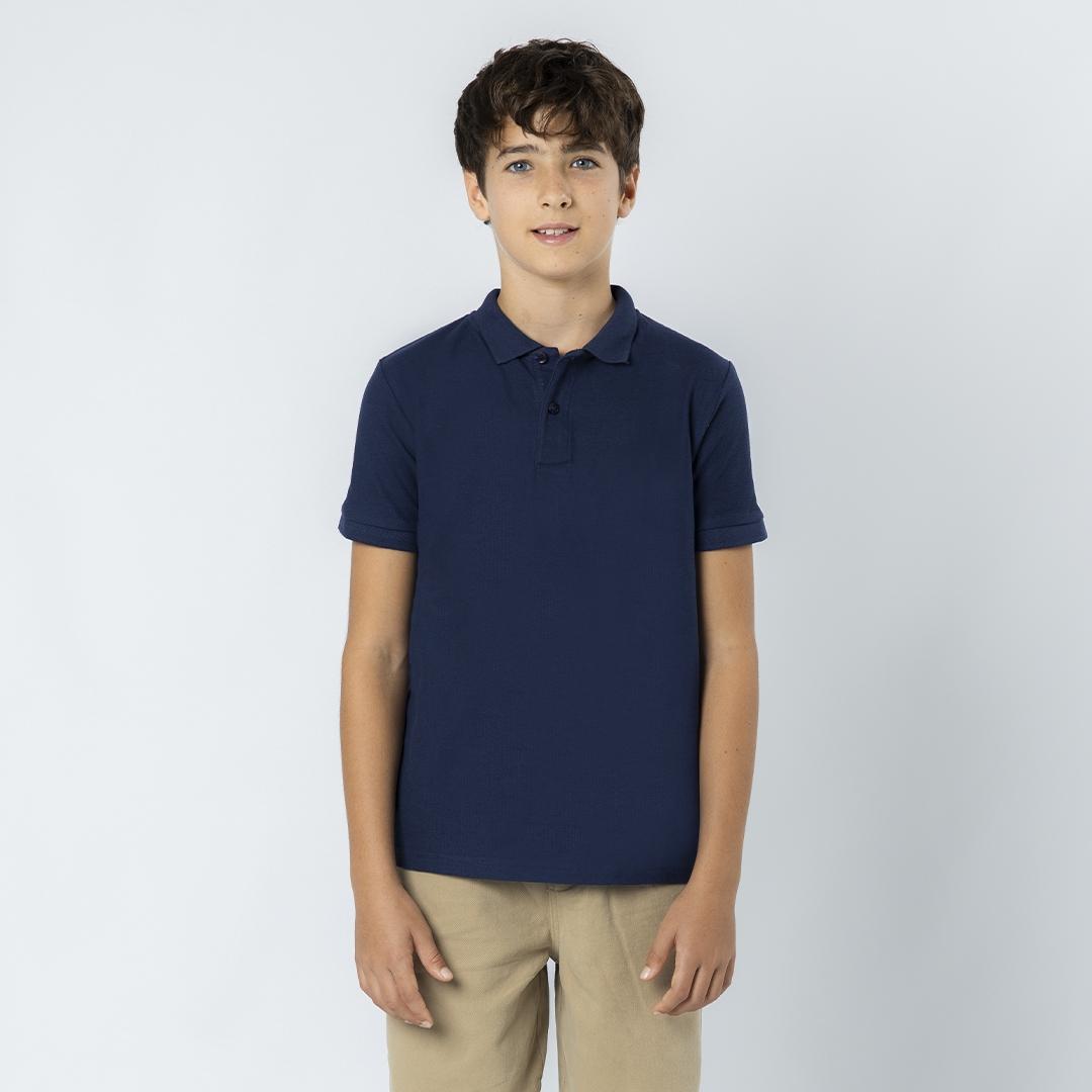 Tricou polo copii Charles color gri 9 - 10 ani