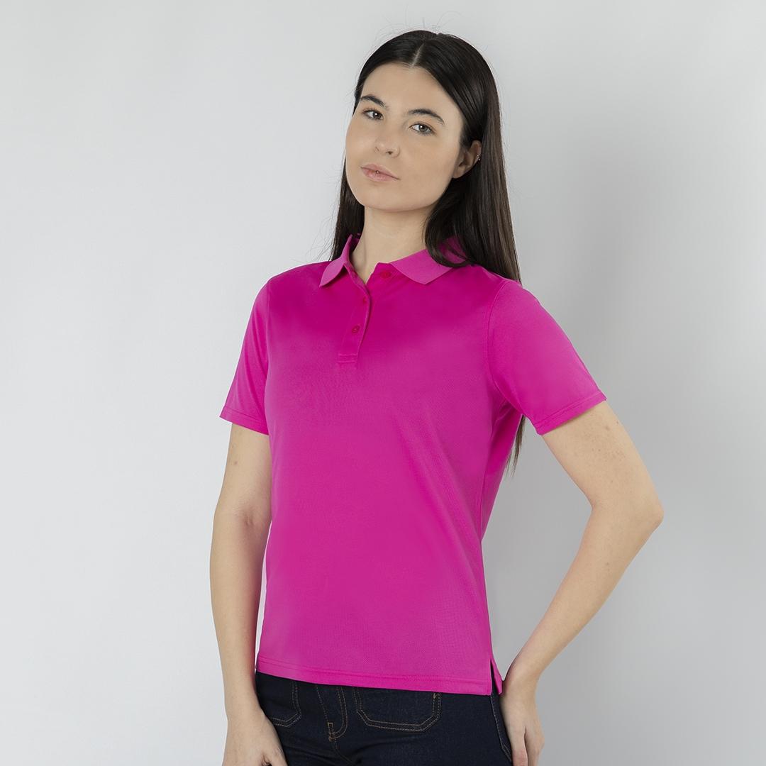 Tricou polo femei Tecnic Plus fucsia XXL
