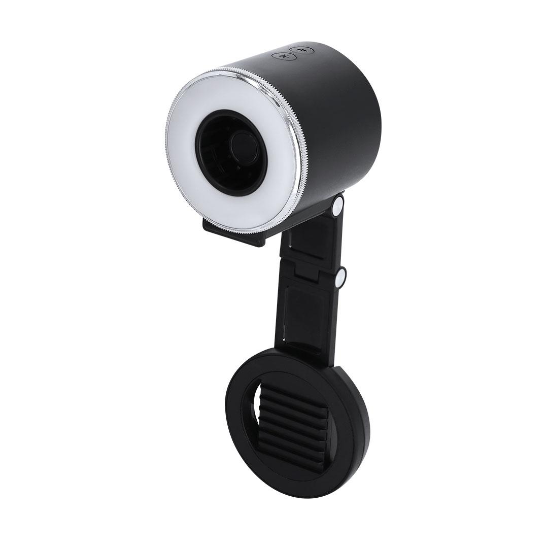 Ventilator portabil cu inel luminos Tangix negru