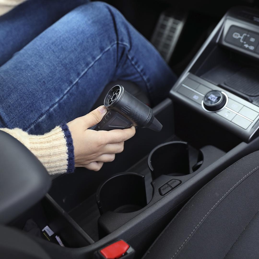 Suflantă și aspirator portabil Logarix negru