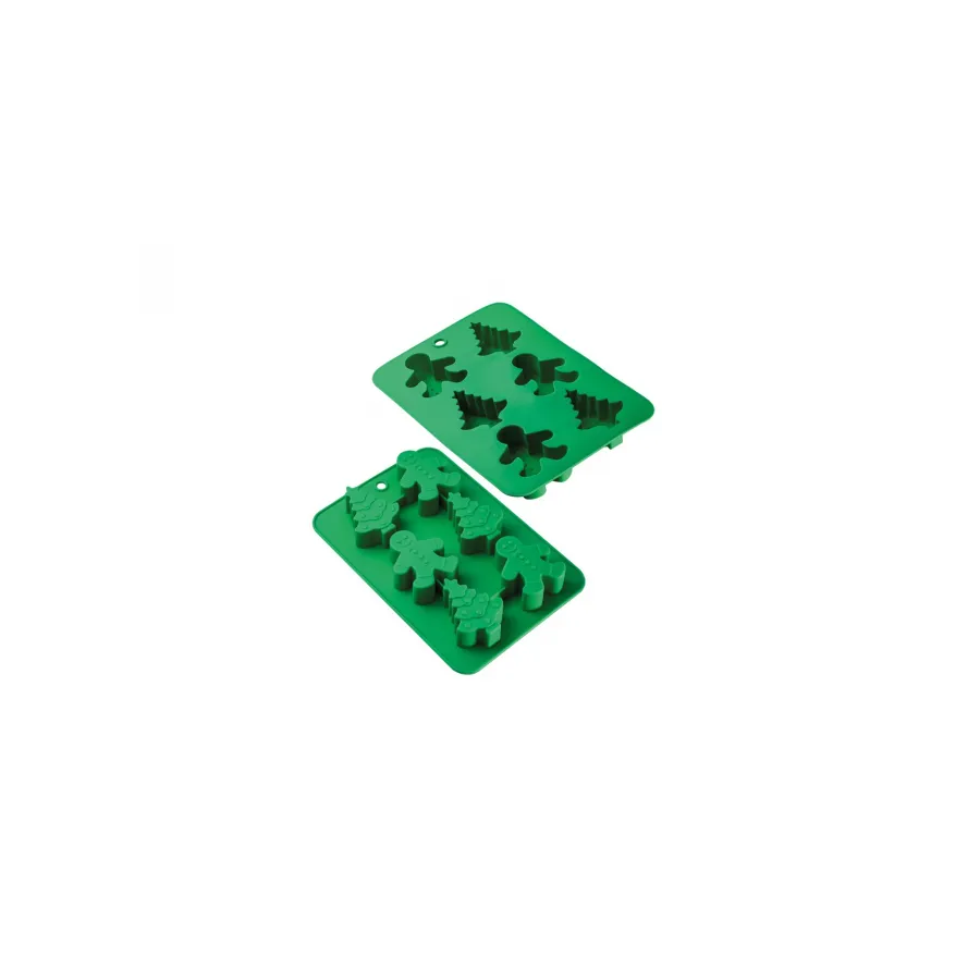 Placă de coacere din silicon verde