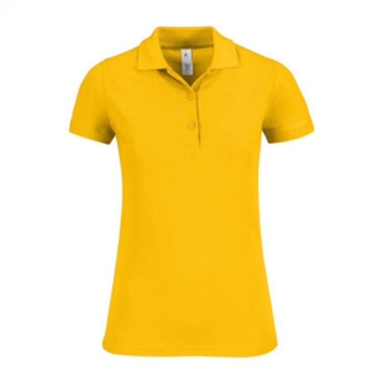 Tricou Polo mânecă scurtă pentru femei SAFRAN TIMELESS Galben XL