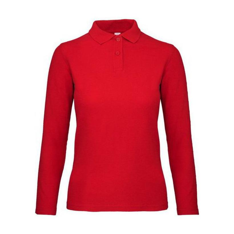 Tricou Polo mânecă lungă pentru femei ID.001 Rosu XL