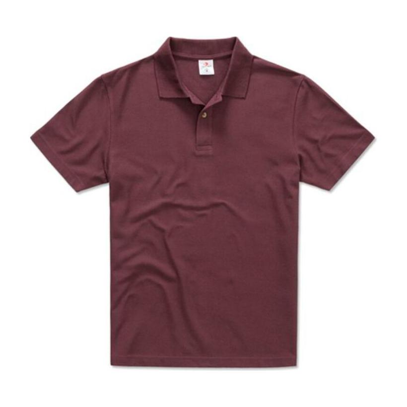 Tricou Polo mânecă scurtă pentru bărbați Basic  Bordeaux S