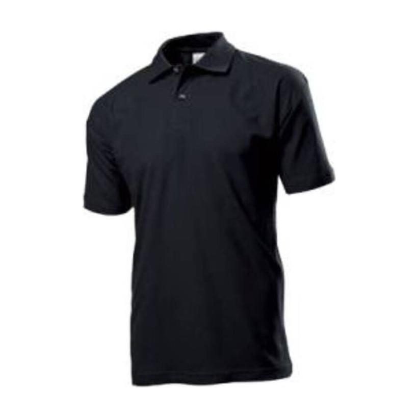 Tricou Polo mânecă scurtă pentru bărbați Basic  Negru XXL