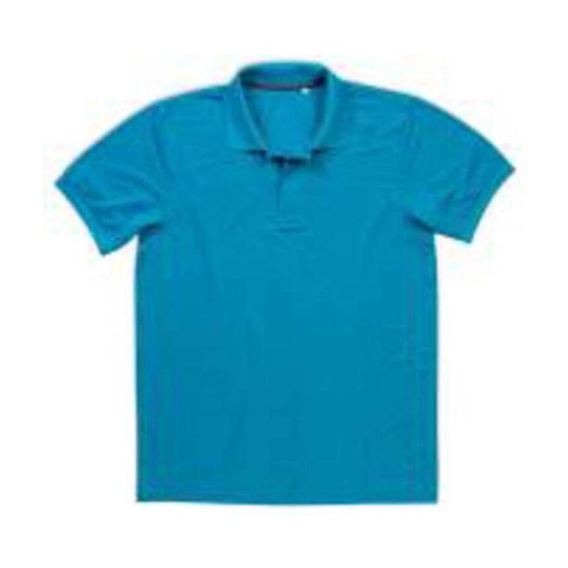 Tricou Pique Polo pentru bărbați ST8050 Albastru M