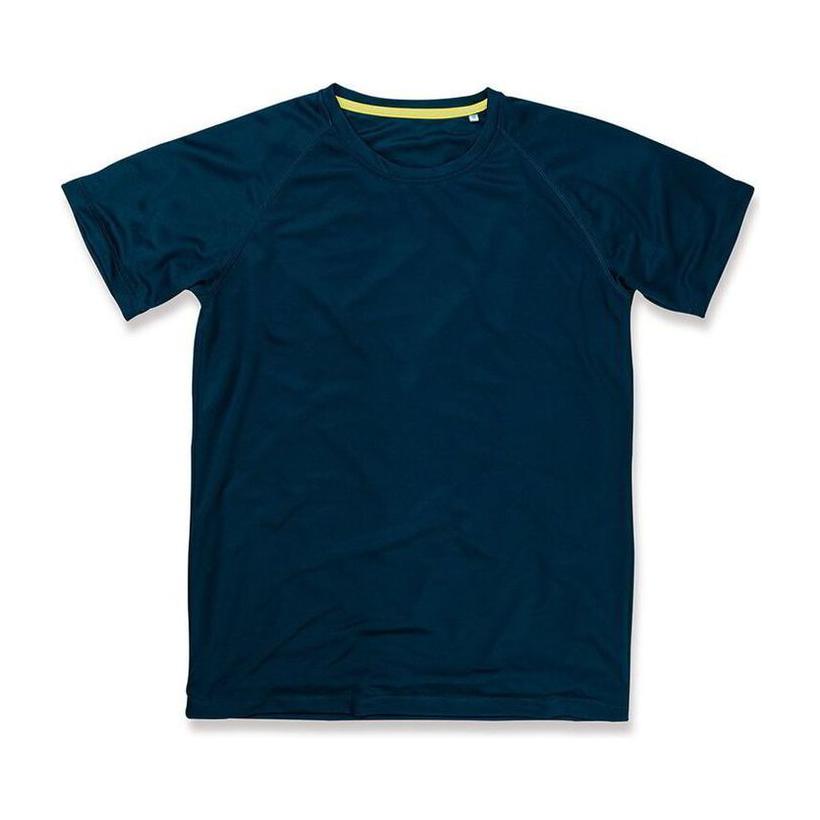 Tricou mânecă scurtă pentru bărbați Active 140 Raglan Albastru S