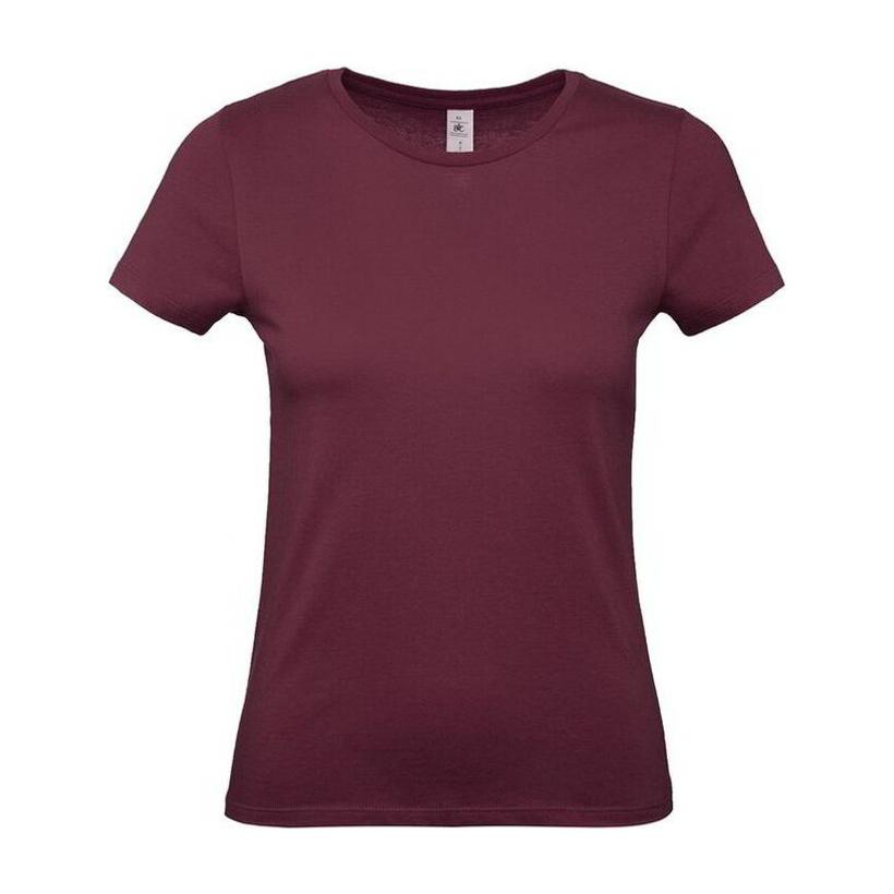 Tricou cu mânecă scurtă pentru femei E150  Bordeaux XS
