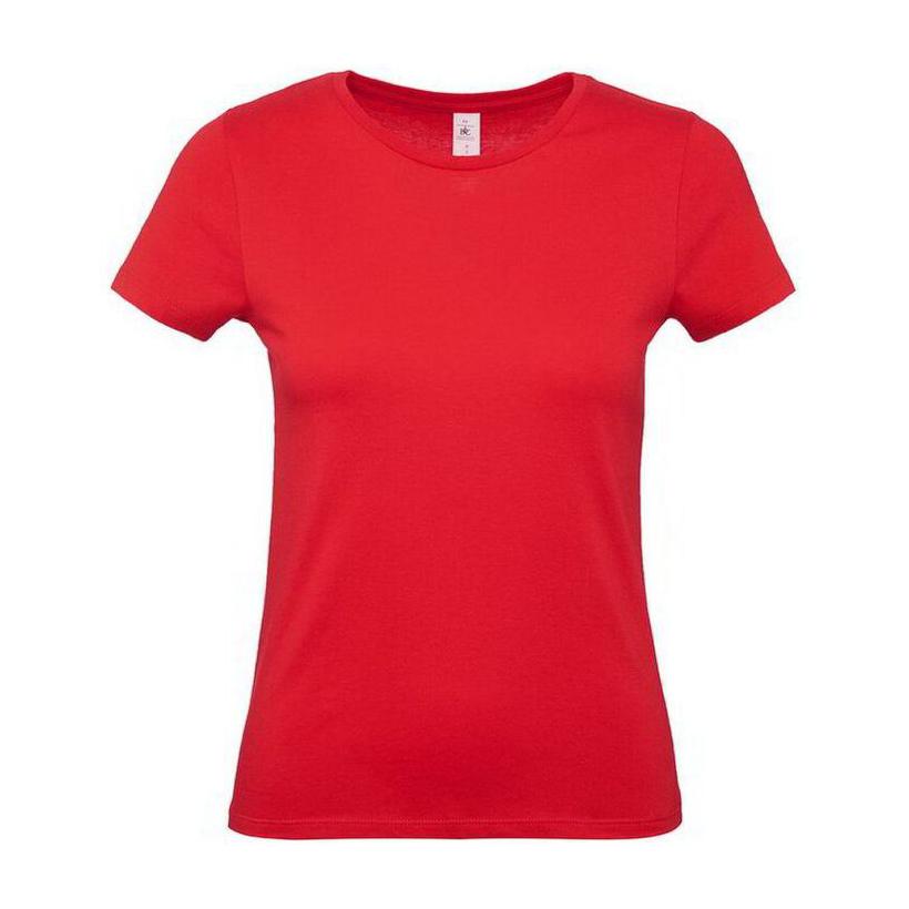 Tricou cu mânecă scurtă pentru femei E150  Rosu M