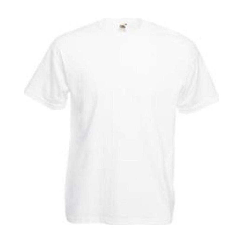 Tricou cu mânecă scurtă pentru bărbați Valueweight Alb 4XL