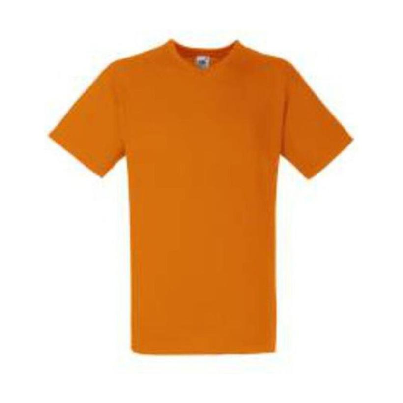 Tricou cu mânecă scurtă pentru bărbați V-NECK  Portocaliu 3XL