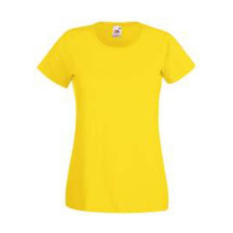 Tricou cu mânecă scurtă pentru femei Valueweight Galben XL