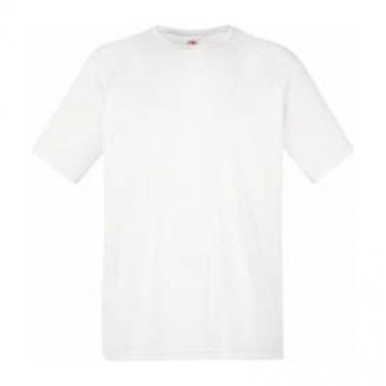Tricou cu mânecă scurtă pentru bărbați Performance Alb XXL