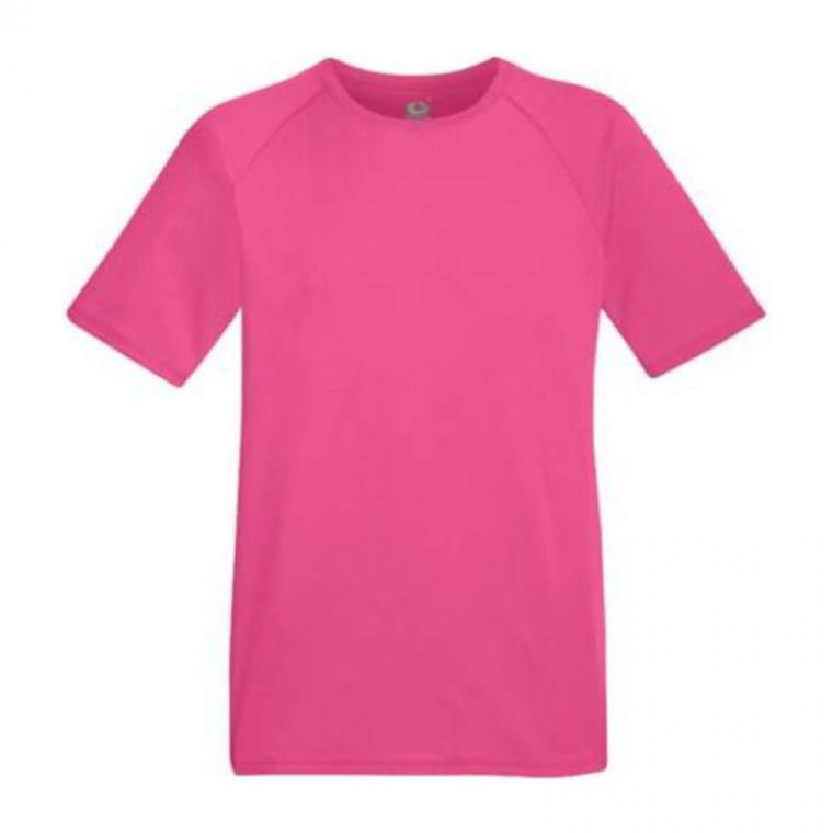 Tricou cu mânecă scurtă pentru bărbați Performance Roz XXL