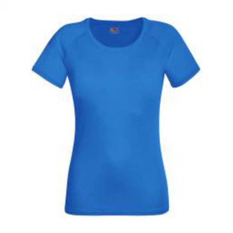 Tricou cu mânecă scurtă pentru femei Performance Albastru XL