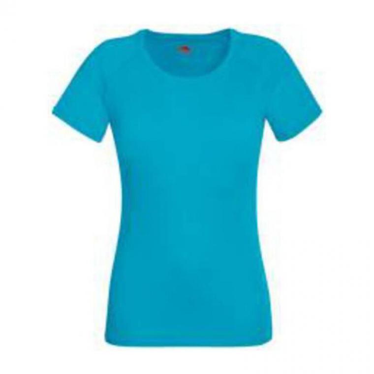 Tricou cu mânecă scurtă pentru femei Performance Albastru XL
