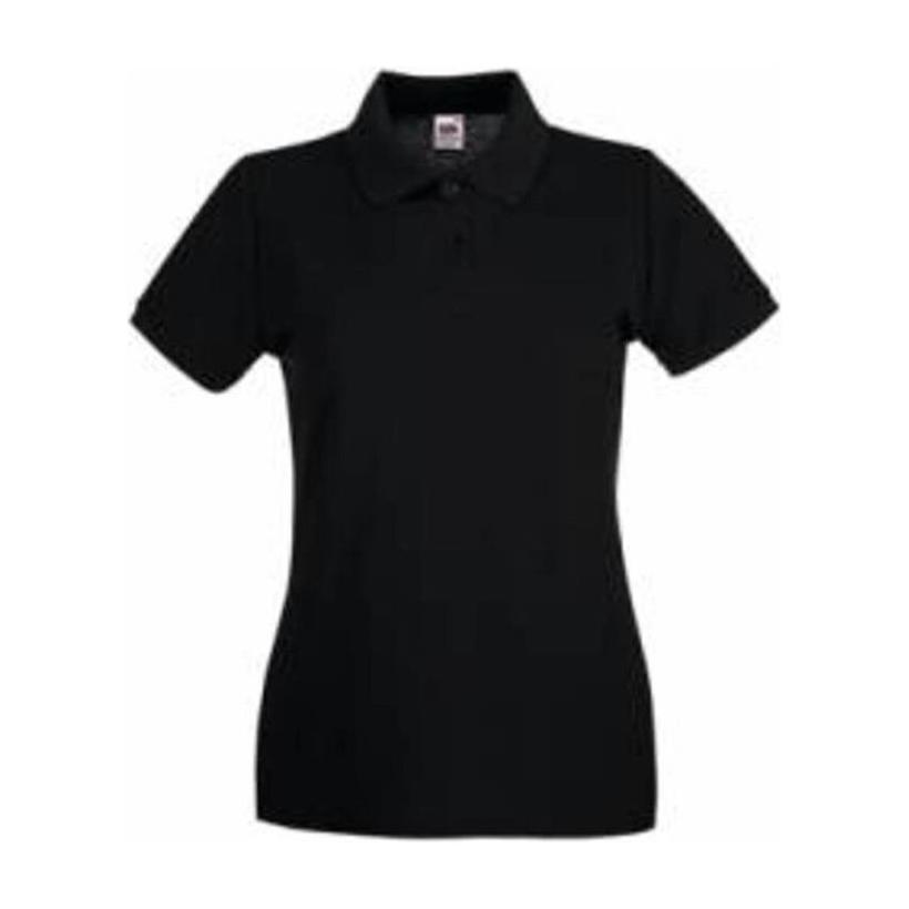Tricou Polo cu mânecă scurtă pentru femei Premium Negru XXL