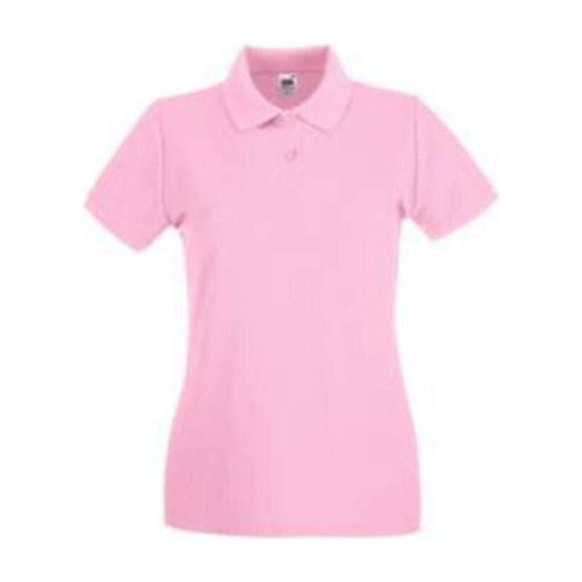 Tricou Polo cu mânecă scurtă pentru femei Premium Roz