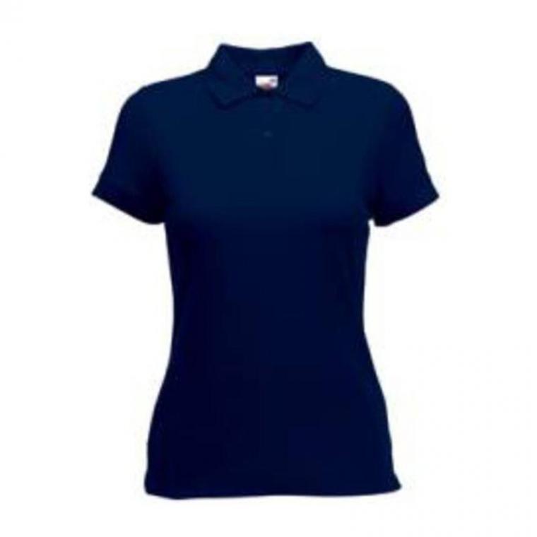 Tricou Polo cu mânecă scurtă pentru femei Lady-Fit Albastru XL