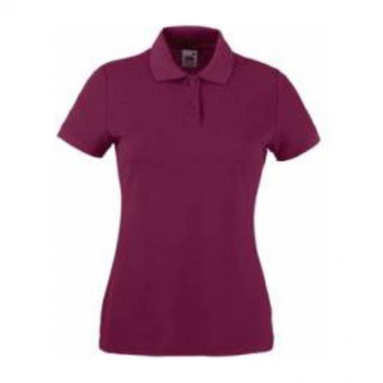 Tricou Polo cu mânecă scurtă pentru femei Lady-Fit Bordeaux XL