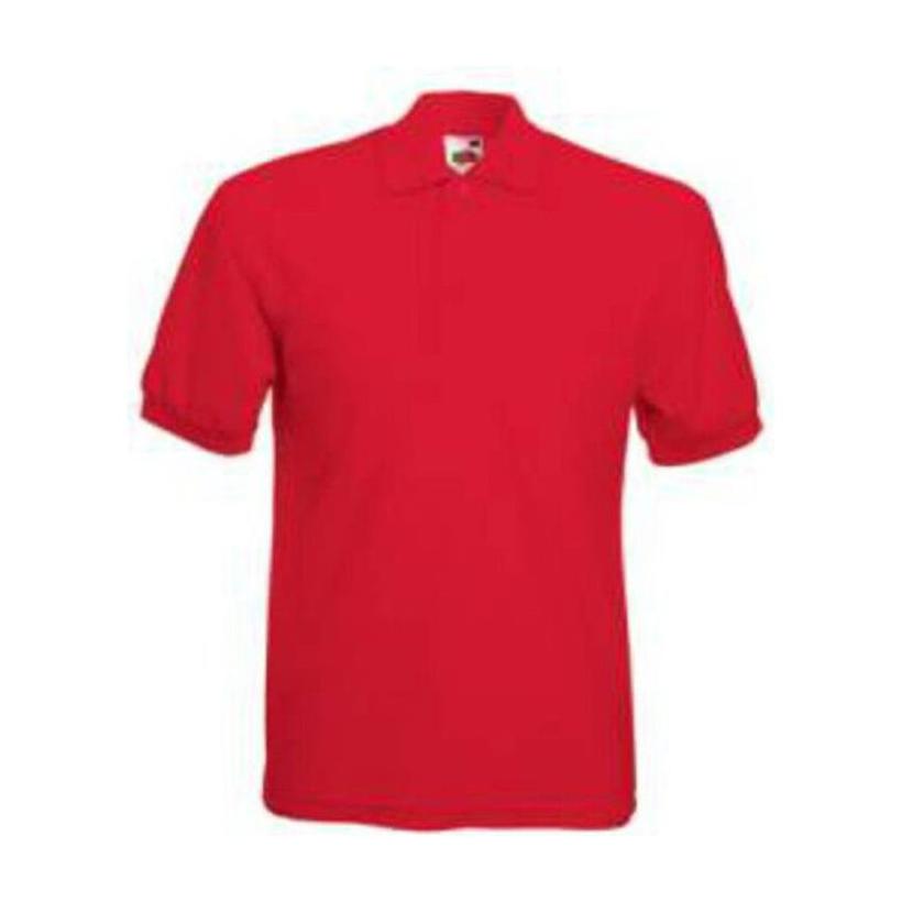 Tricou Polo cu mânecă scurtă pentru bărbați 65 / 35 Rosu