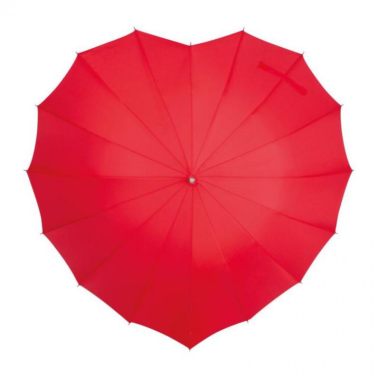 Umbrelă Heartshape Rosu