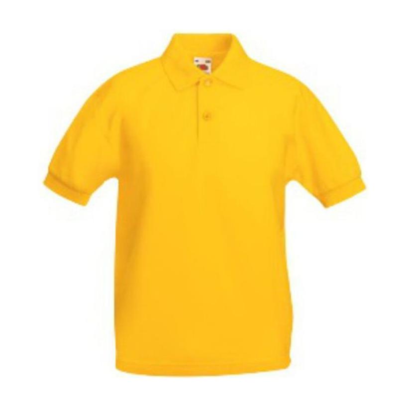 Tricou Polo pentru copii Pique Galben 12 - 13 ani