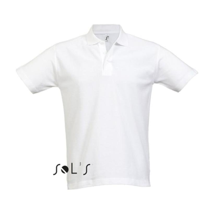 Tricou Polo pentru bărbați Solo's Summer alb L