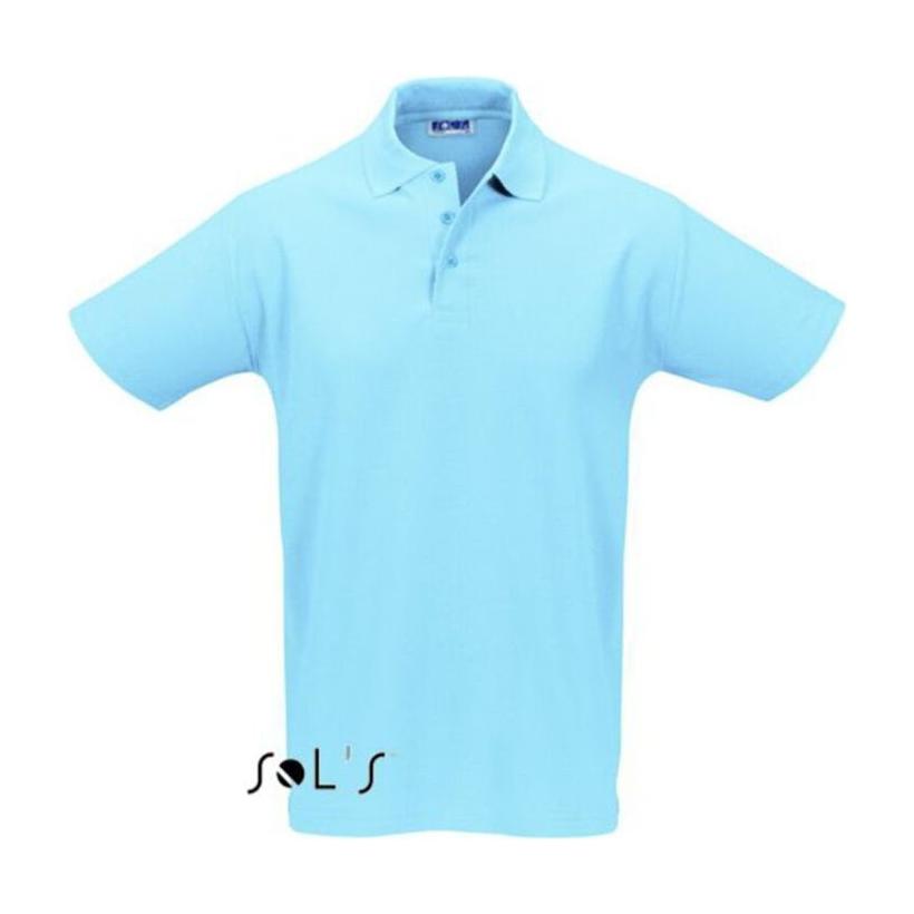 Tricou Polo pentru bărbați Sol's Spring Iimen's Pique Albastru