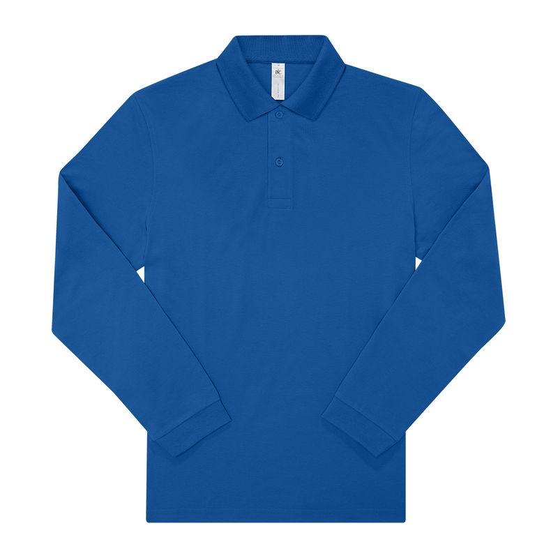Tricou Polo 180 cu mânecă lungă pentru bărbați Royal Blue XL