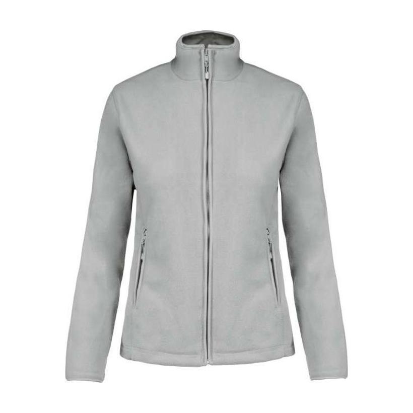 Jacheta fleece cu fermoar pentru femei Maureen Snow Grey XXL