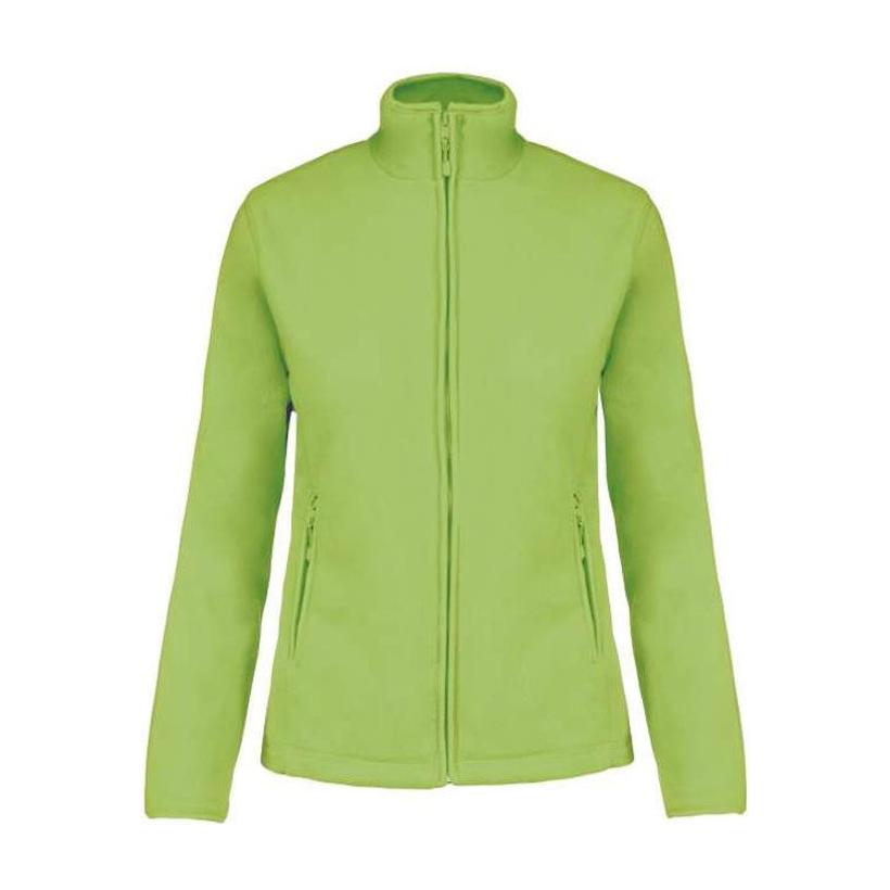 Jacheta fleece cu fermoar pentru femei Maureen Verde XS