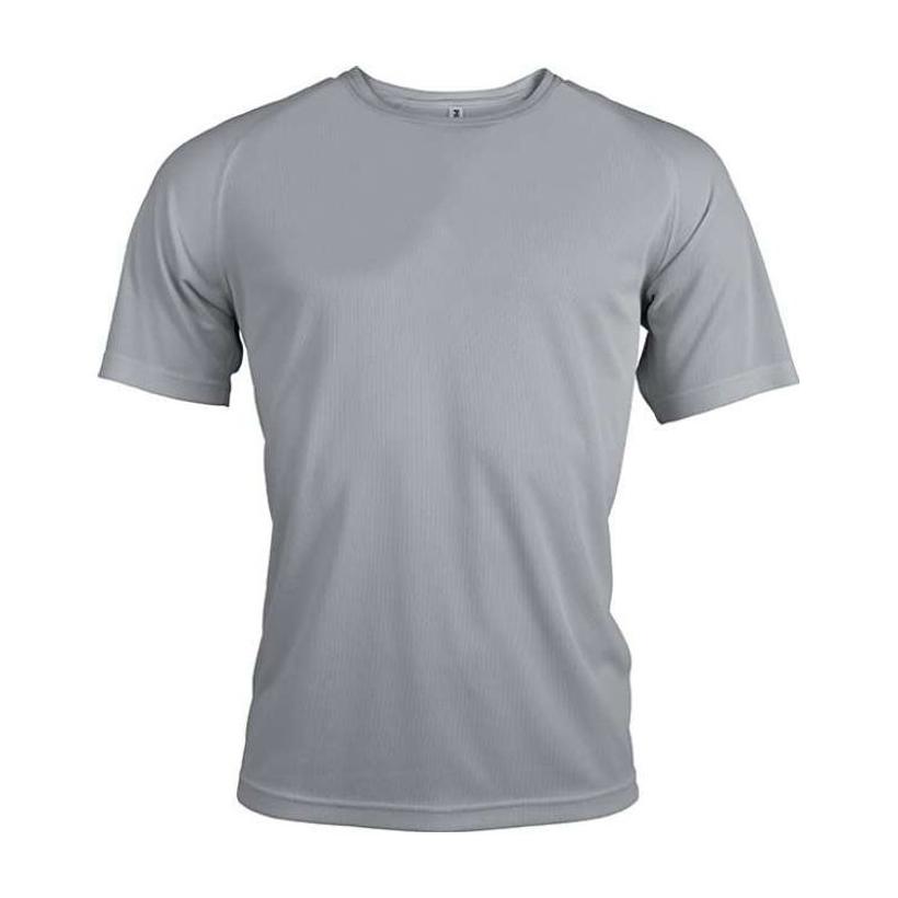 Tricou sport cu mânecă scurtă pentru bărbați Fine Grey