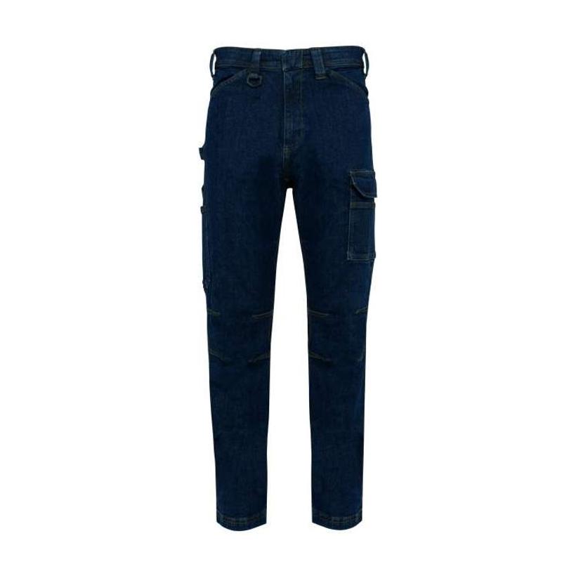 Pantaloni din Denim pentru bărbați cu buzunare multiple Blue Rinse 42