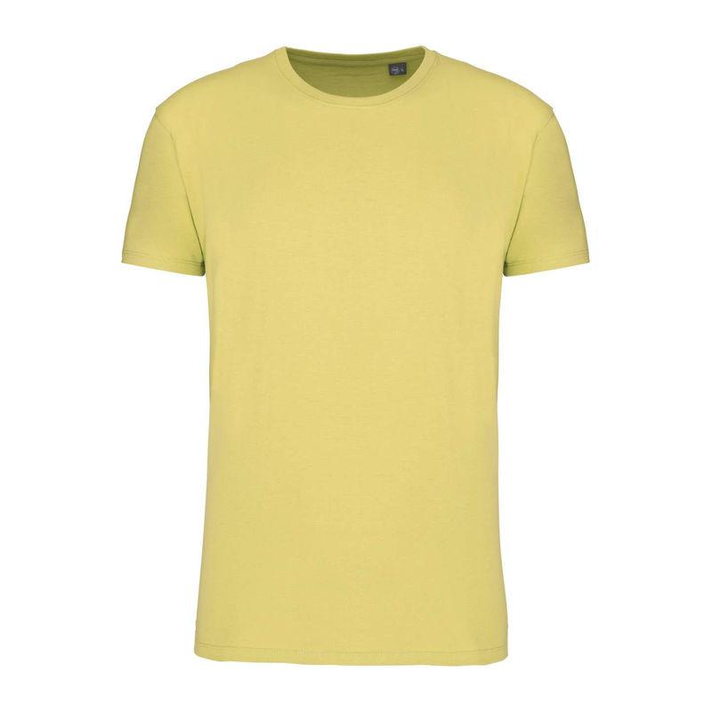 Tricou cu guler rotund pentru bărbați Bio150IC Galben 3XL